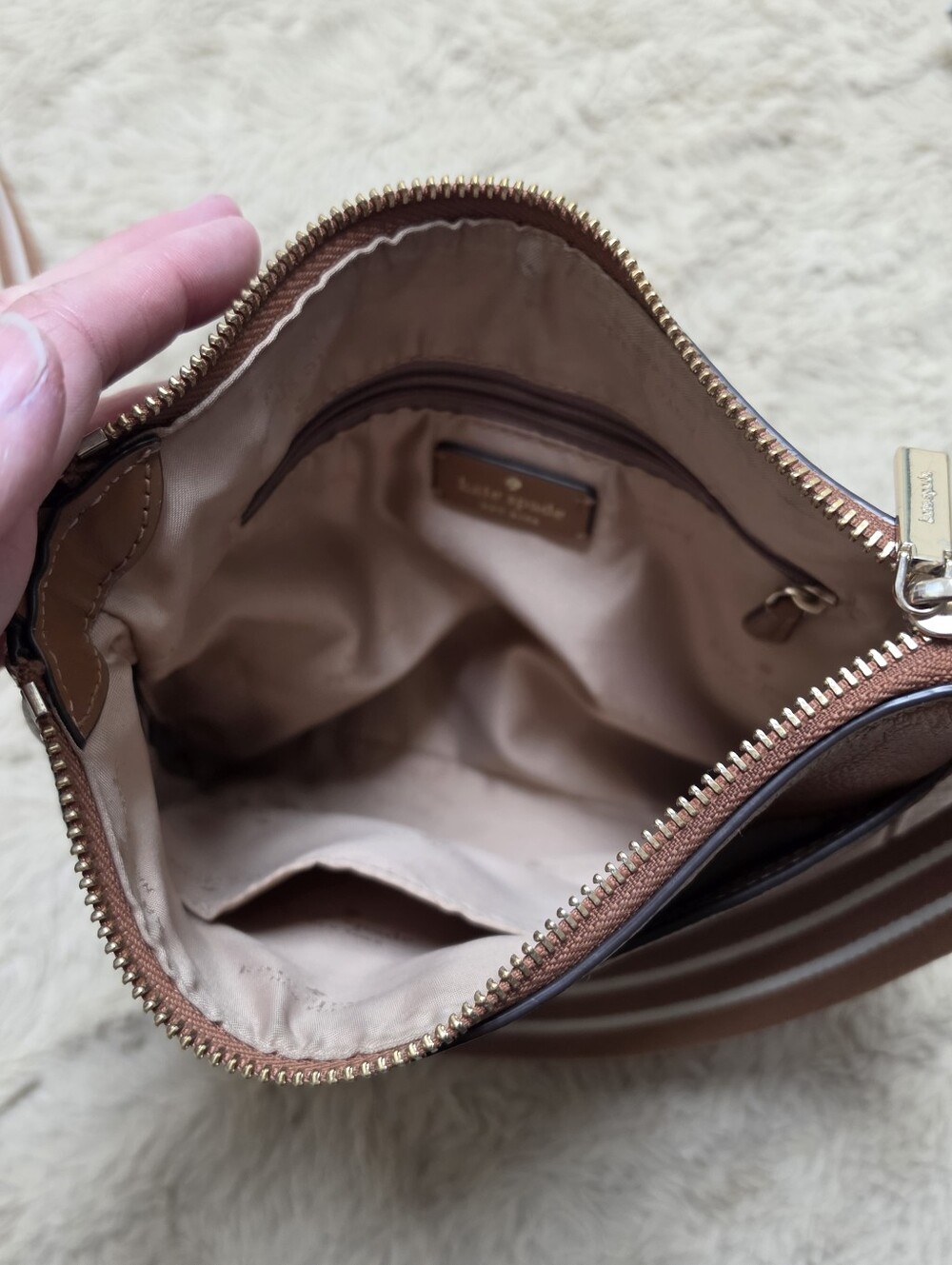 kate spade Tan Leather Crossbody Bag - Picture 14 of 14
